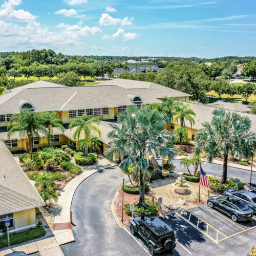 aerial view of community