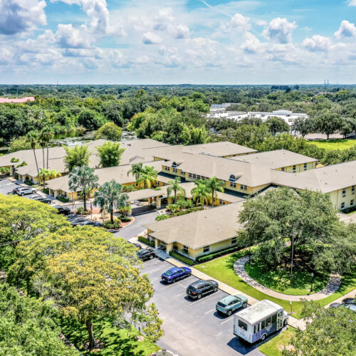 aerial view of community